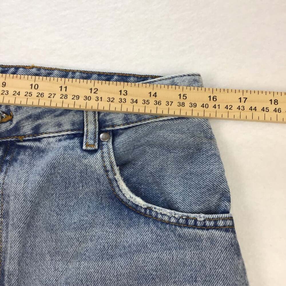 Anthropologie Pilcro Madi Front Slit Raw Hem Denim Maxi Skirt Size 10 - Picture 5 of 9